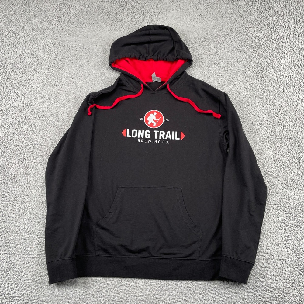 Long Trail Brewing Co Take a Hike Graphic Sweatshirt Next Level Hoodie Mens M